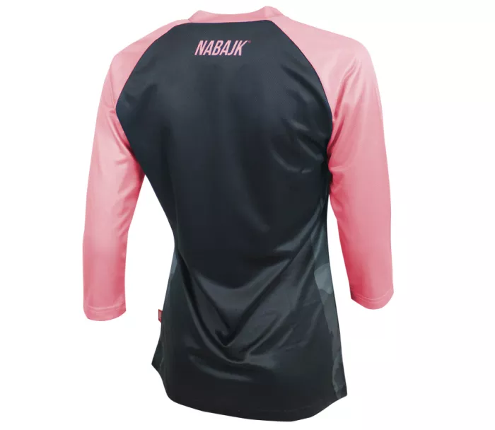 Nabajk Ancze youth girls jersey 3/4 sleeve black/old pink 11Y-12Y