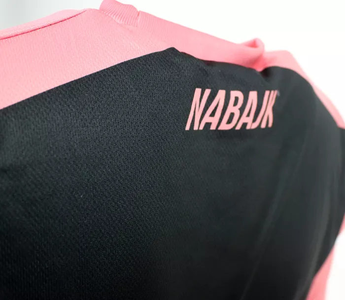 Nabajk Ancze youth girls jersey 3/4 sleeve black/old pink 11Y-12Y