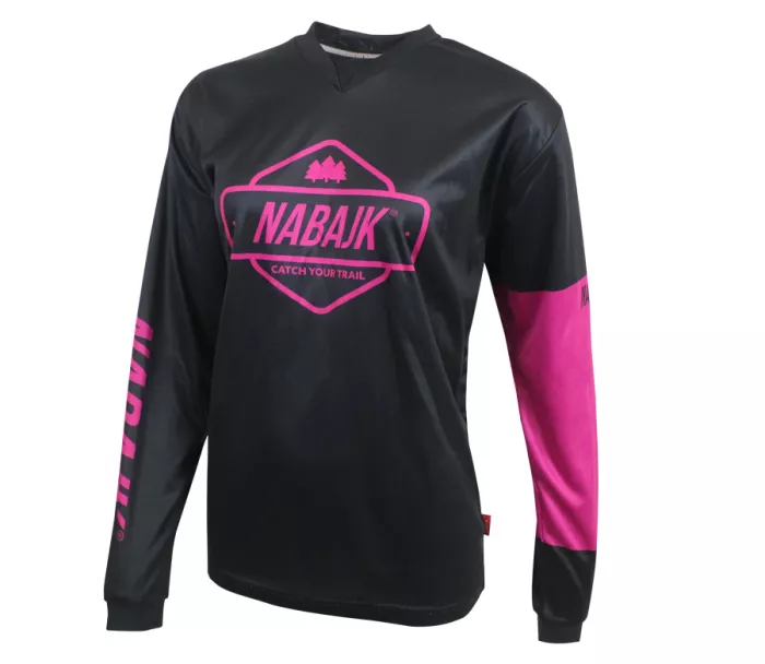 Dámský dres Nabajk Deshtny long sleeve black/pink