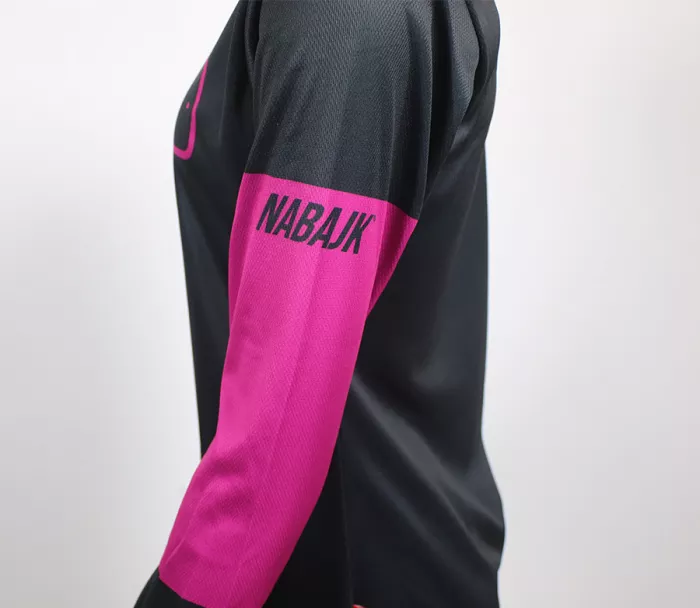 Dámský dres Nabajk Deshtny long sleeve black/pink