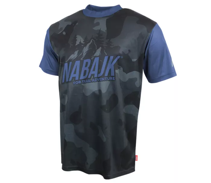 Pánský dres Nabajk Kubba short sleeve black camo/dark blue