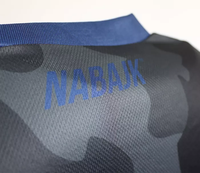 Pánský dres Nabajk Kubba short sleeve black camo/dark blue