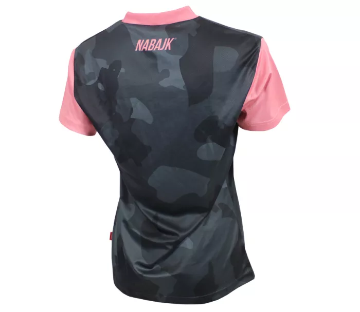 Dámský dres Nabajk Kubba short sleeve black camo/old pink