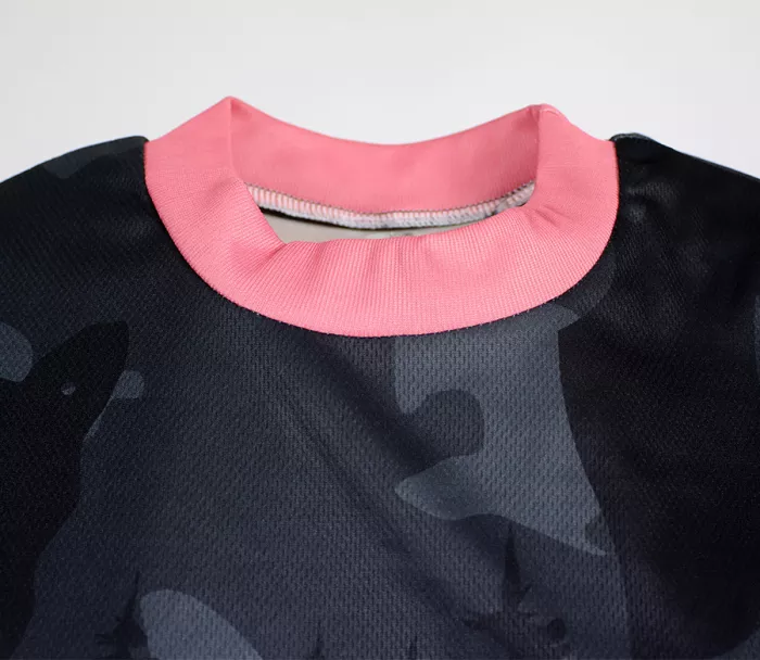 Dámský dres Nabajk Kubba short sleeve black camo/old pink