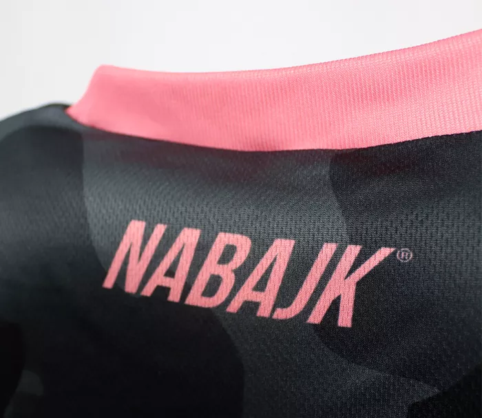 Dámský dres Nabajk Kubba short sleeve black camo/old pink