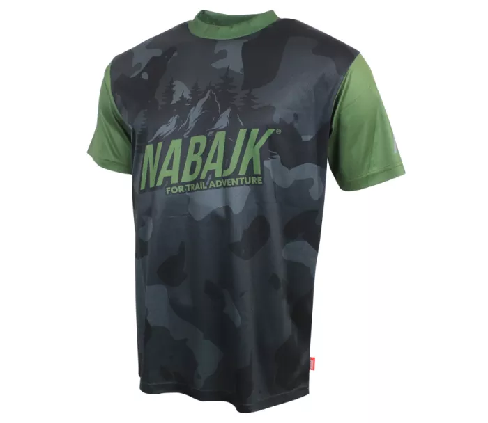 Pánský dres Nabajk Kubba short sleeve black camo/khaki