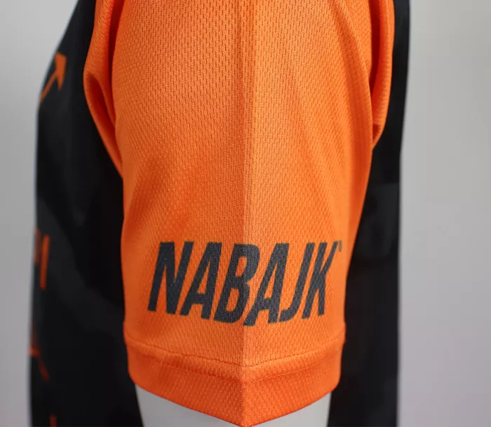 Pánský dres Nabajk Pradeed short sleeve black camo/orange