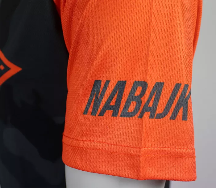 Nabajk Shpindler men jersey short sleeve black camo/orange S