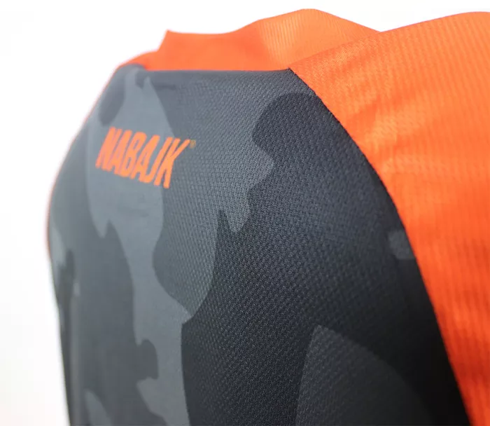 Nabajk Shpindler men jersey short sleeve black camo/orange S