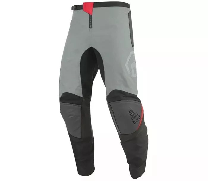 Kalhoty na moto Nazran Cavell Dakar silver grey/anthra/black/red