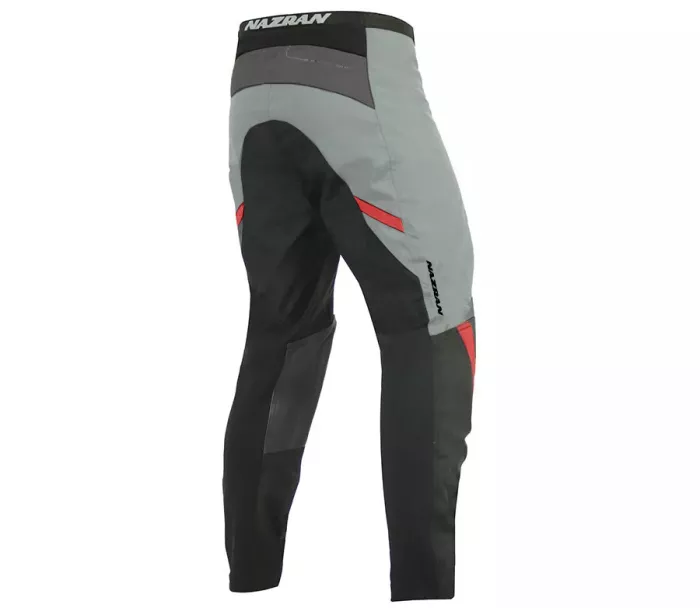 Kalhoty na moto Nazran Cavell Dakar silver grey/anthra/black/red