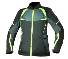 Dámská bunda na moto Nazran Thron Tech Air black/grey/fluo vel. L - POŠKOZENO