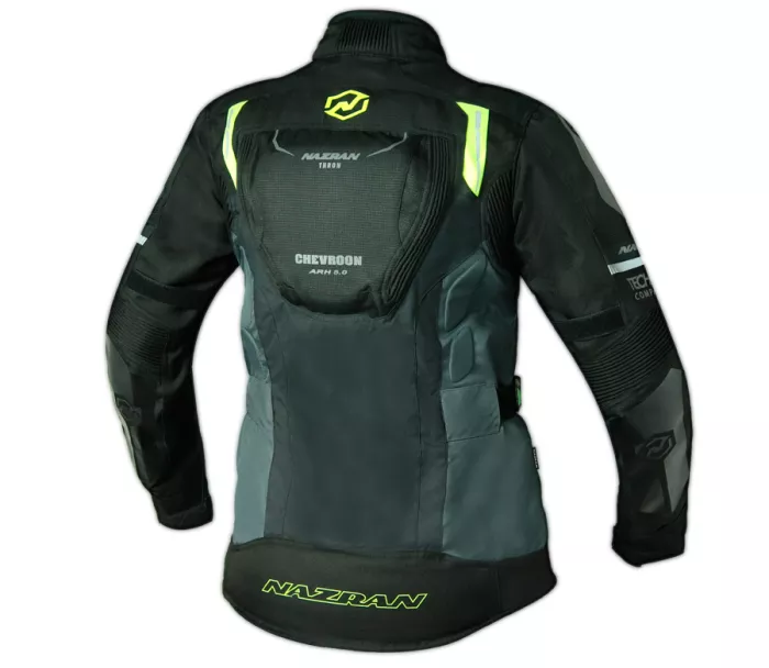 Dámská bunda na moto Nazran Thron Tech Air black/grey/fluo