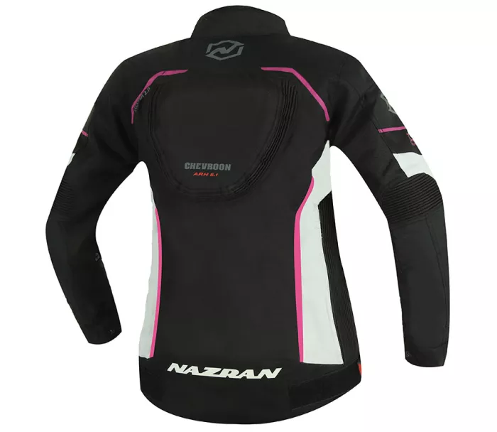 Dámská bunda Nazran Ascona 2.0 black/white/pink Tech-air compatible