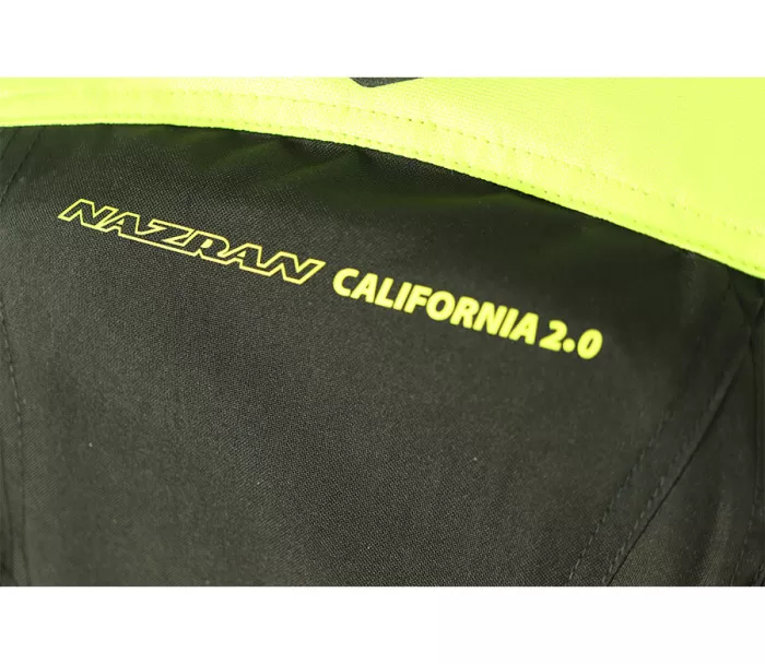 Dámská bunda na moto Nazran California 2.0 black/fluo/white Tech-air compatible