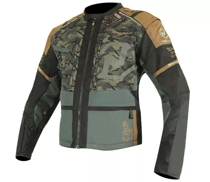 Bunda na moto Nazran Cavell Dakar camo/grey/brown Tech-Air® compatible