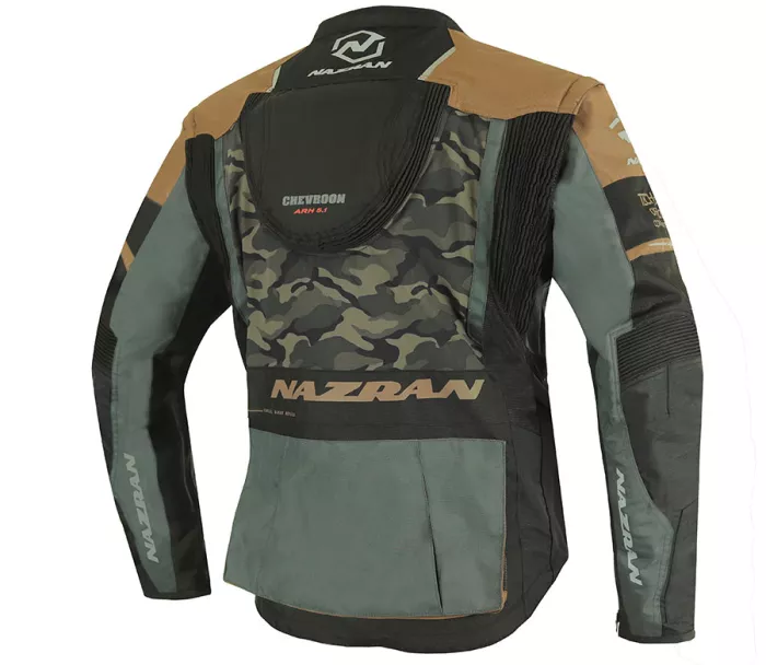 Bunda na moto Nazran Cavell Dakar camo/grey/brown Tech-Air® compatible