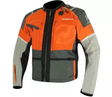 Bunda na moto Nazran Cavell Dakar orange/grey Tech-Air® compatible