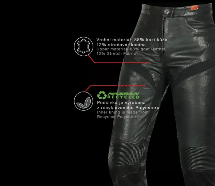 Dámské kalhoty na moto Nazran Lora 2.0 black