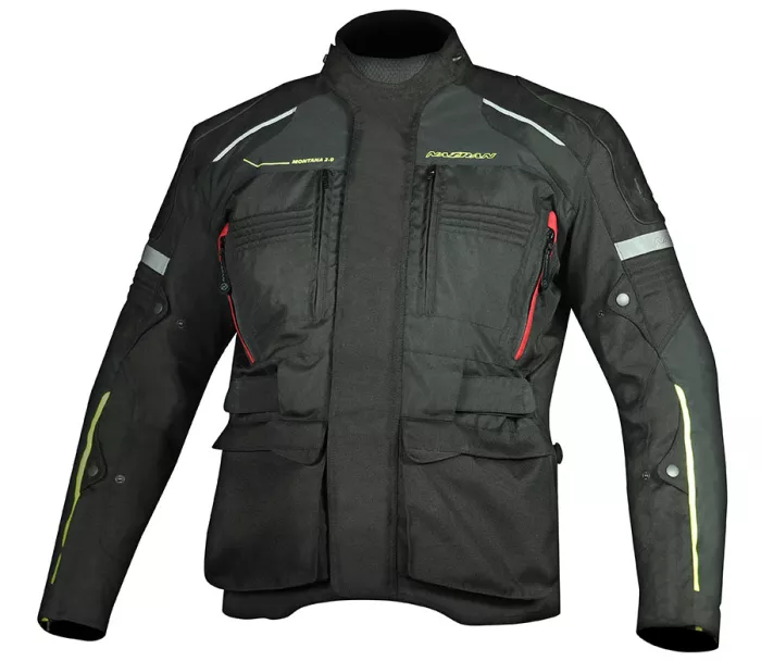 Bunda na moto Nazran Montana 2.0 black/fluo