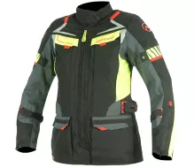 Dámská bunda na moto Nazran Moritz 2.0 black/grey/fluo vel. M