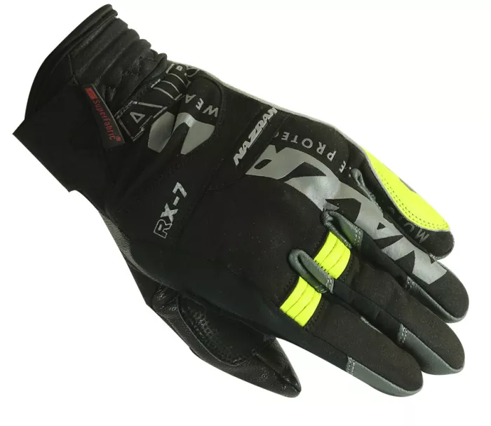 Rukavice na moto Nazran RX-7 2.0 black/fluo