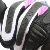 Dámské rukavice na moto Nazran Stunt 2.0 skull white/black/pink