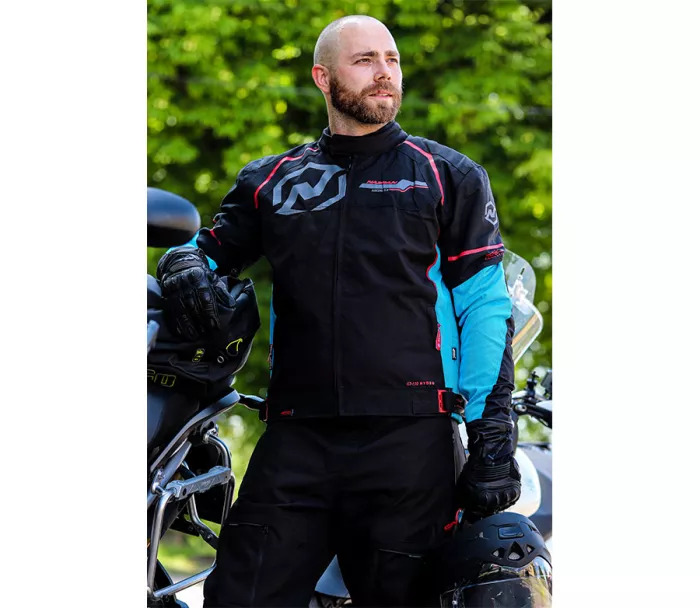 Bunda na moto Nazran Ascona 2.0 blue/black men jacket Tech-air compatible