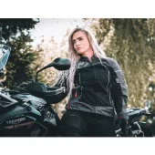 Dámská bunda na moto Nazran California 2.0 black/grey Tech-air compatible