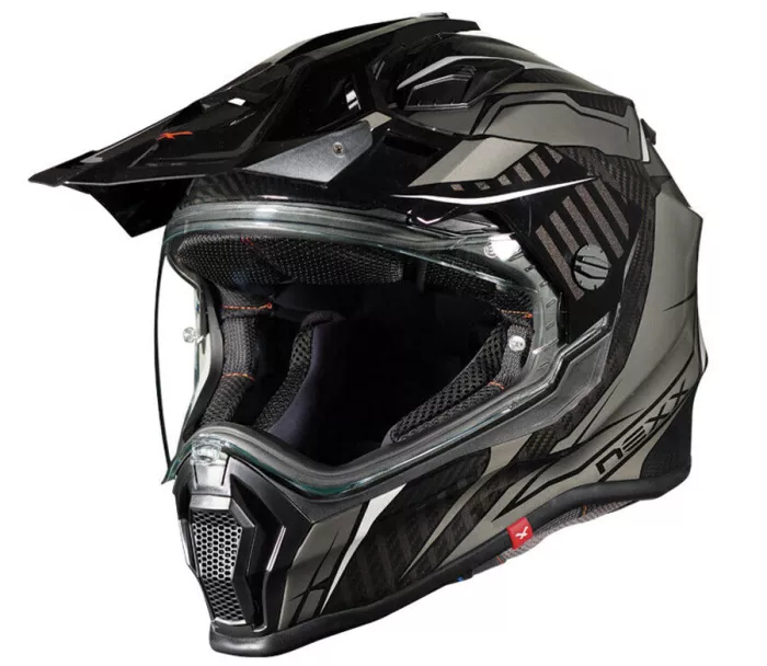 Helma na moto Nexx X.WRL Atika black/grey