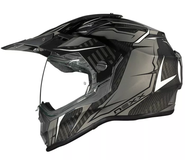 Helma na moto Nexx X.WRL Atika black/grey