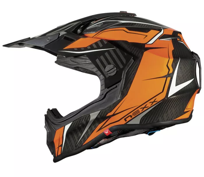 Helma na moto Nexx X.WRL atika orange/grey
