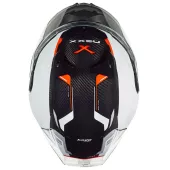 Helma na moto NEXX X.R3R CARBON white/red