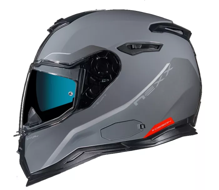 Helma na moto NEXX SX.100 SKYWAY grey/red