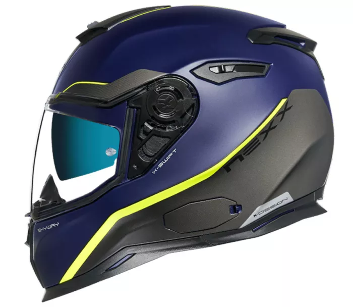 Helma na moto NEXX SX.100 SKYWAY blue/neon MT