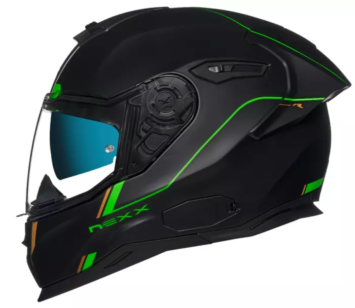 Helma na moto NEXX SX.100R FRENETIC green/black MT vel. S