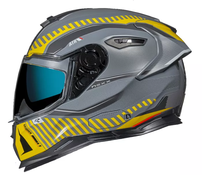 Helma na moto NEXX SX.100R SKIDDER yellow/grey MT