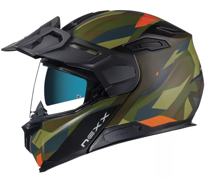 Helma na moto Nexx X.Vilijord Taiga green/orange MT