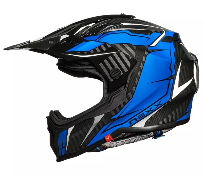 Karbonová helma NEXX X.WRL ATIKA blue/white