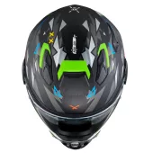 Helma na moto Nexx X.WST 2 Rockcity black/neon MT