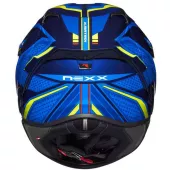 Helma na moto NEXX X.R3R PRECISION blue/neon MT