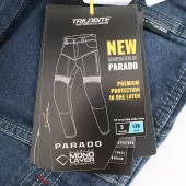 Pánské kalhoty na moto Trilobite Parado monolayer AAA slim fit blue (Zkrácené)