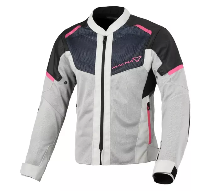 Dámská bunda Macna Orcano 2.0 light grey/black/pink