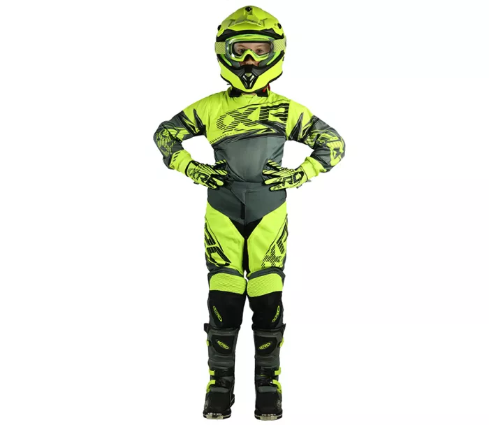 Dětské MX kalhoty XRC MX Pablo Youth pants fluo/grey