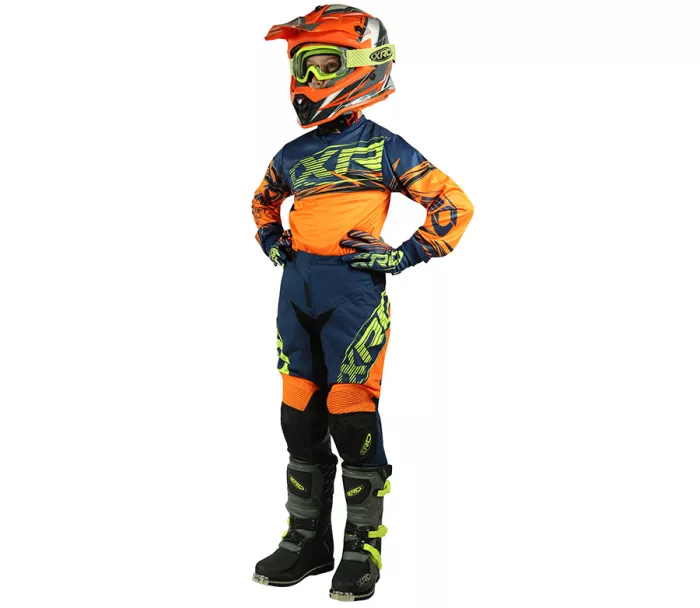 Dětské MX rukavice XRC MX Pablo Youth gloves blue/orange