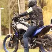 Kevlarové džíny na motorku Trilobite Parado dark blue SLIM Prodloužená verze