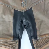 Kevlarové džíny na motorku Trilobite Parado rusty brown Slim Fit (prodloužené)