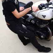 Dámské kalhoty Trilobite Parado doublelayer AAAA slim fit jeans black level 2 (prodloužené)