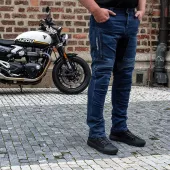 Kalhoty na moto Trilobite Parado doublelayer AAAA slim fit men blue level 2