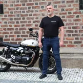 Kalhoty na moto Trilobite Parado doublelayer AAAA slim fit men blue level 2